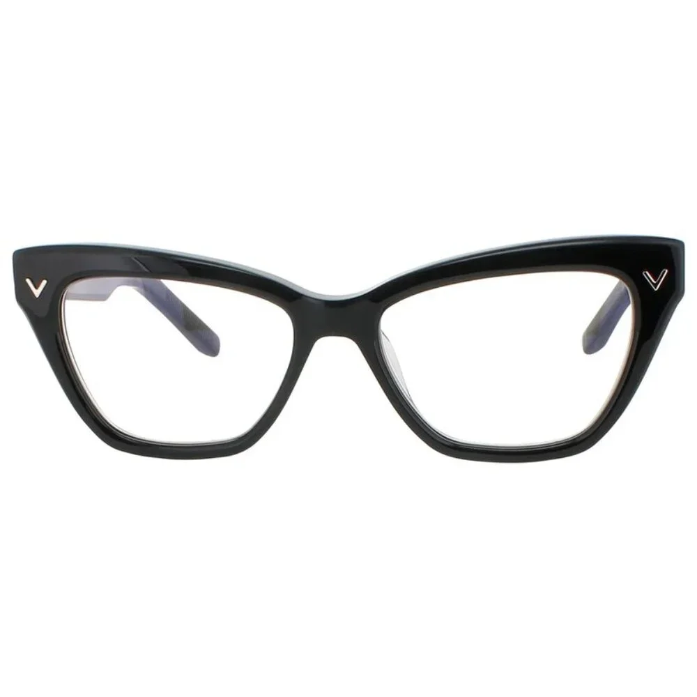 NWT VALENTINO EYEGLASSES CAT EYE WOMEN BLACK EYEWEAR